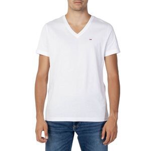 Tommy Hilfiger Jeans White Cotton Men's T-Shirt